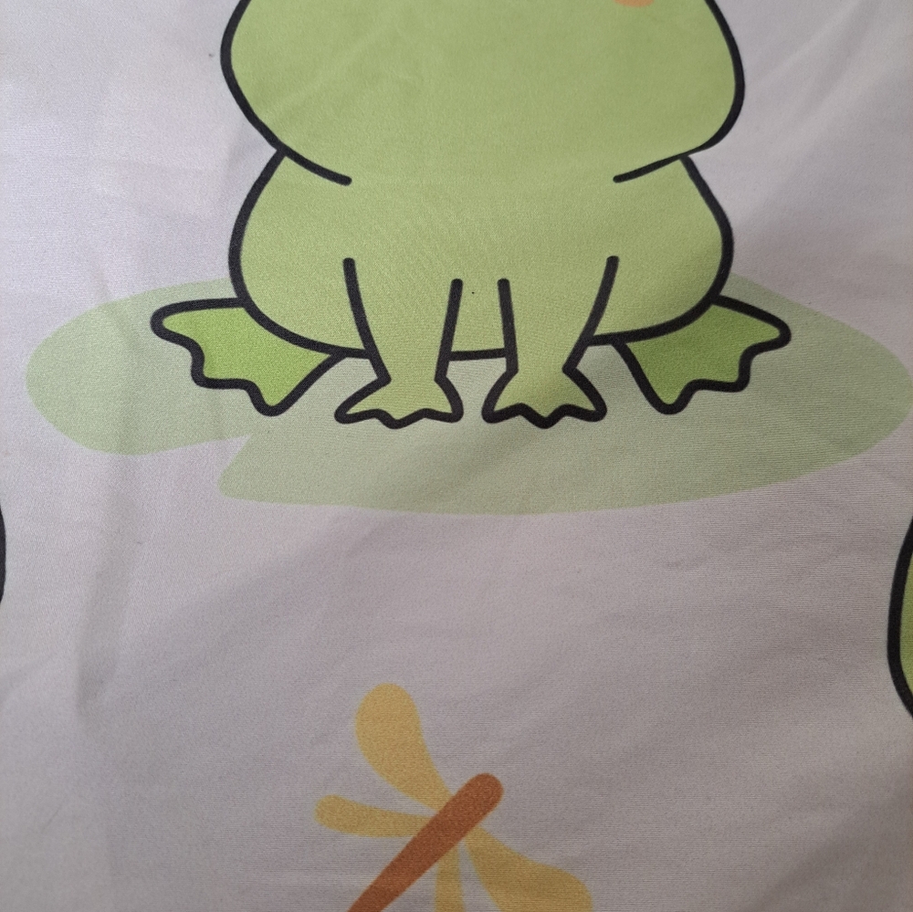 Frog And Dragonfly Standard Size Pillowcase - Picture 3 of 5